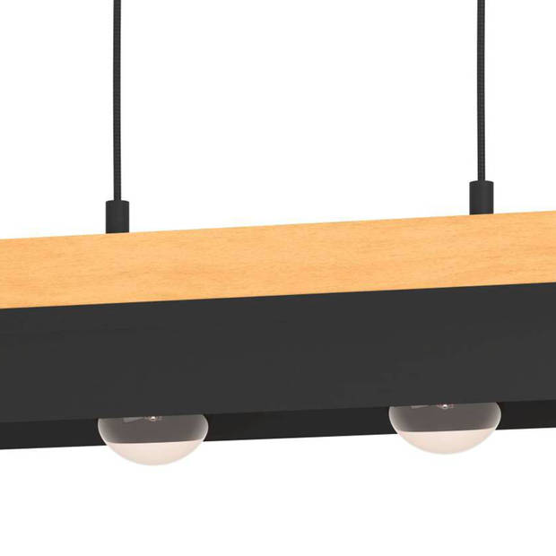 EGLO Tarrafo Hanglamp - E27 - 88 cm - Zwart/Bruin