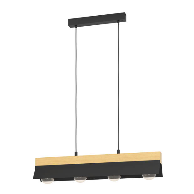 EGLO Tarrafo Hanglamp - E27 - 88 cm - Zwart/Bruin