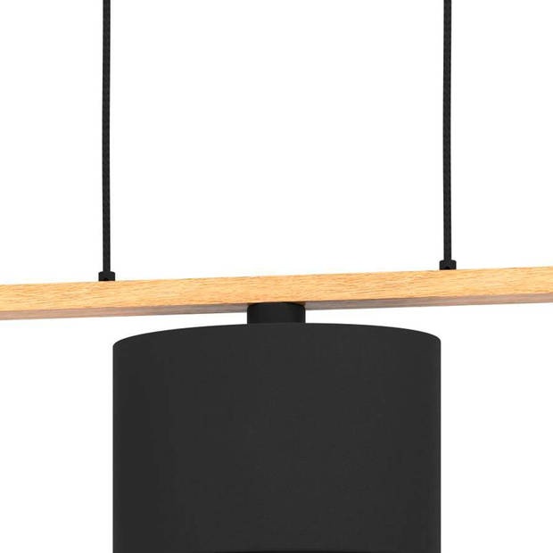 EGLO Castralvo Hanglamp - E27 - 97,5 cm - Bruin/Zwart