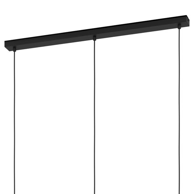 EGLO Nafferton Hanglamp - E27 - 80 cm - Zwart/Bruin