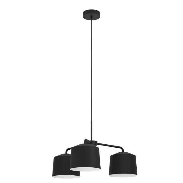 EGLO Caguanes Hanglamp - E27 - Ø 66,5 cm - Zwart/Wit