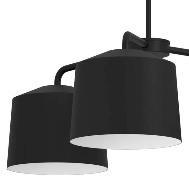 EGLO Caguanes Hanglamp - E27 - Ø 66,5 cm - Zwart/Wit