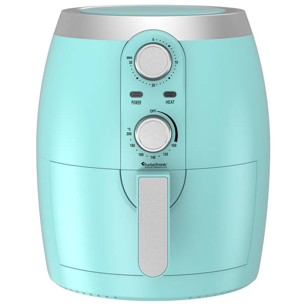 TurboTronic AF10M Airfryer - Heteluchtfriteuse - 3.5L - Turquoise