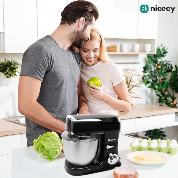 Niceey 3-in-1 Keukenmachine - 1500W - 7.5L - Zwart