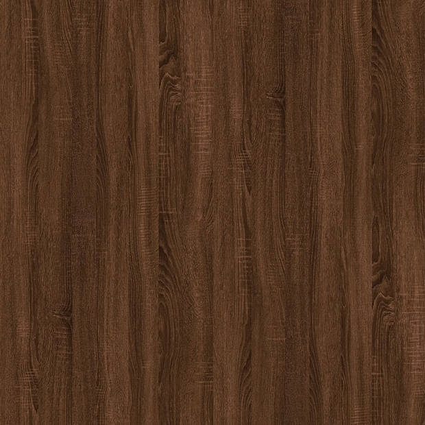 vidaXL Salontafel 100x50,5x35 cm bewerkt hout bruin eikenkleur