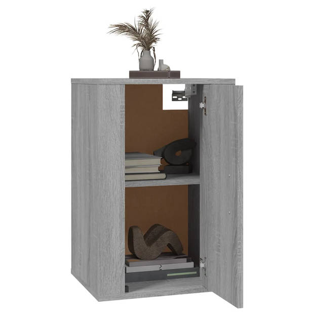 vidaXL Tv-wandmeubels 2 st 40x34,5x60 cm grijs sonoma eikenkleurig