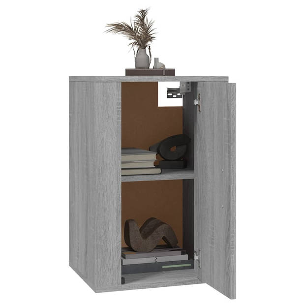 vidaXL Tv-wandmeubel 40x34,5x60 cm grijs sonoma eikenkleurig