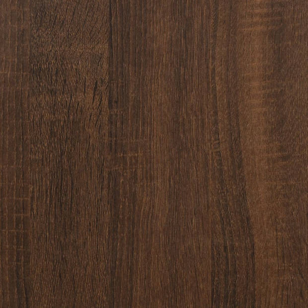 vidaXL Bijzettafel 40x30x60 cm bewerkt hout bruin eikenkleur
