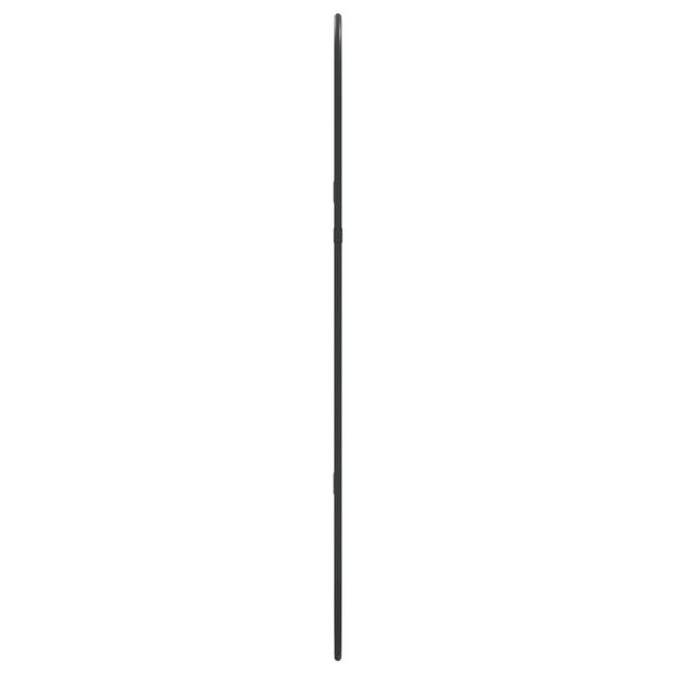 vidaXL Wandspiegel 70x30 cm ovaal zwart
