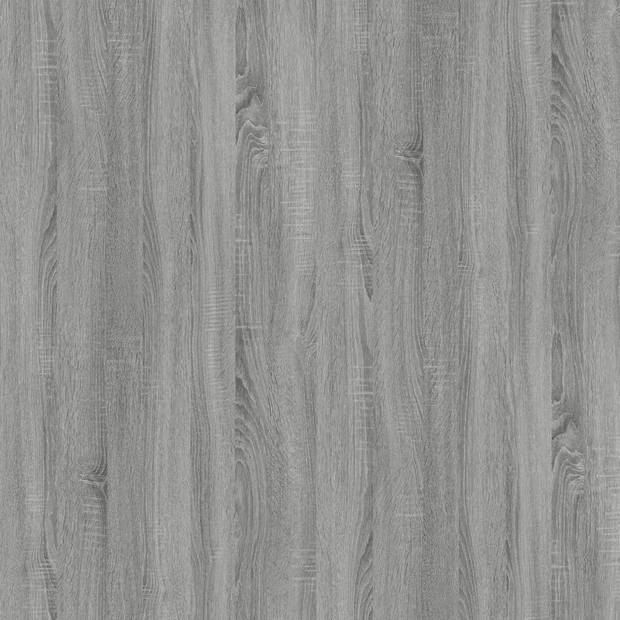 vidaXL Salontafel 100x45x45 cm bewerkt hout en ijzer grijs sonoma