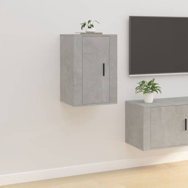 vidaXL Tv-wandmeubel 40x34,5x60 cm betongrijs