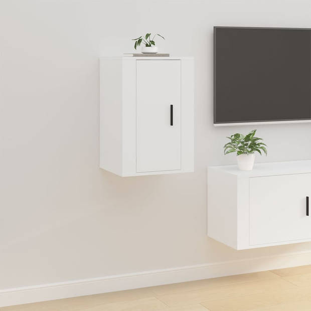 The Living Store TV-Wandmeubel - Klassiek design - Tv-kast met opbergruimte - Wandgemonteerd - Multifunctioneel -