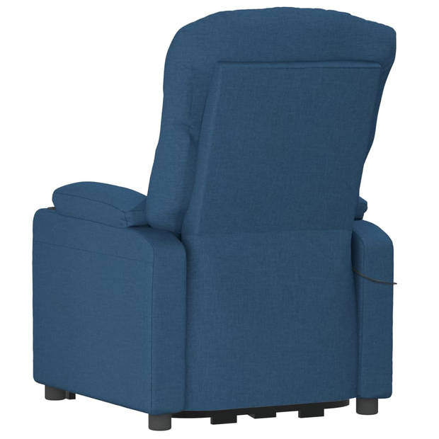 vidaXL Fauteuil elektrisch verstelbaar stof blauw