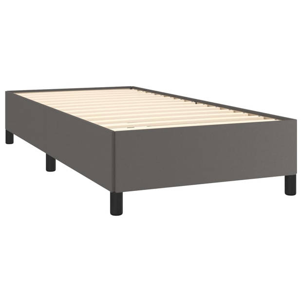 vidaXL Bedframe kunstleer grijs 80x200 cm