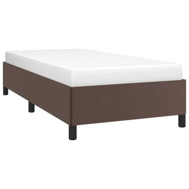 vidaXL Bedframe kunstleer bruin 90x190 cm