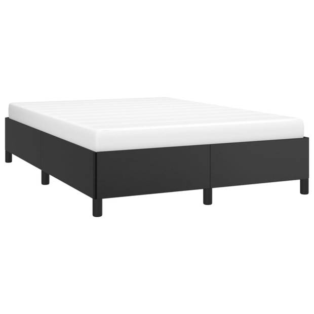 vidaXL Bedframe kunstleer zwart 140x200 cm