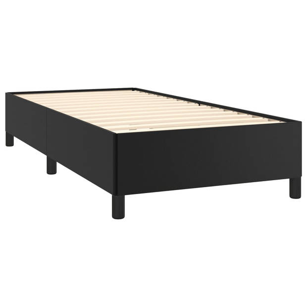 vidaXL Bedframe kunstleer zwart 90x200 cm