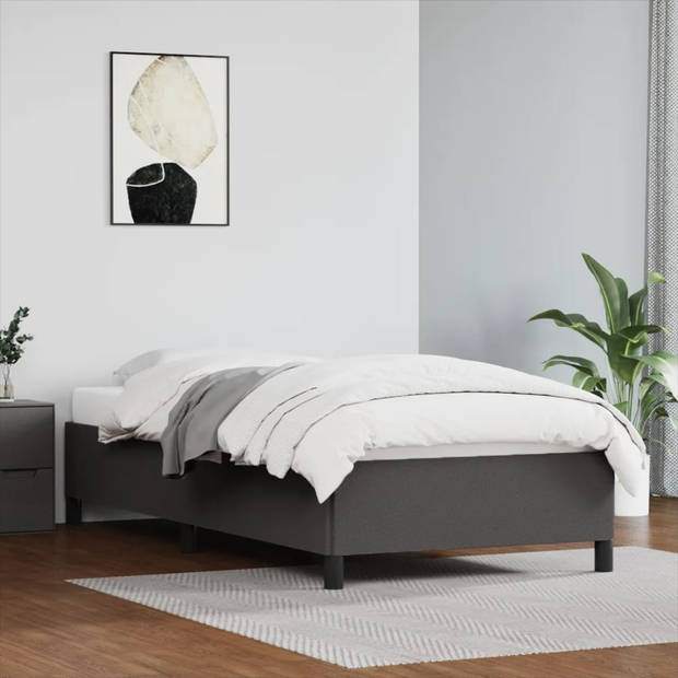 vidaXL Bedframe kunstleer grijs 80x200 cm