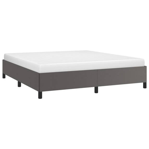 vidaXL Bedframe kunstleer grijs 180x200 cm