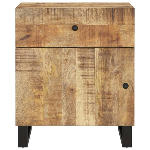 vidaXL Nachtkastjes 50x33x60 cm massief mangohout en bewerkt hout