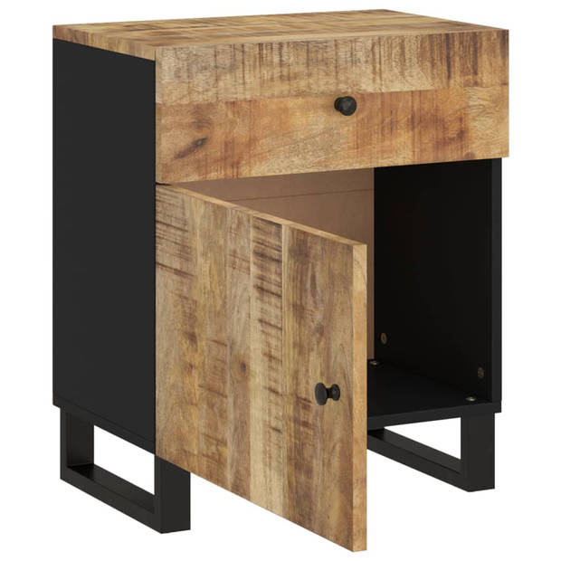 vidaXL Nachtkastjes 50x33x60 cm massief mangohout en bewerkt hout