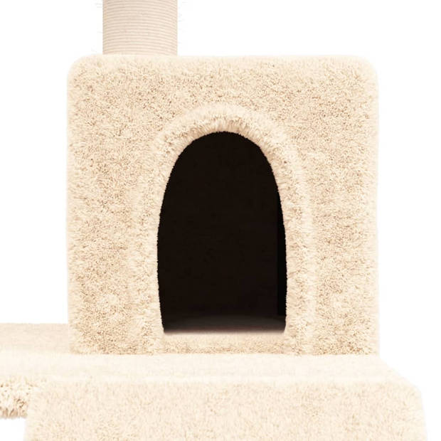 vidaXL Kattenmeubel met sisal krabpalen 82 cm crèmekleurig