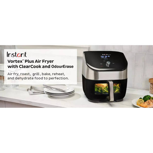 Instant Vortex Plus ClearCook OdorErase RVS 5,7 liter (6 Qt)