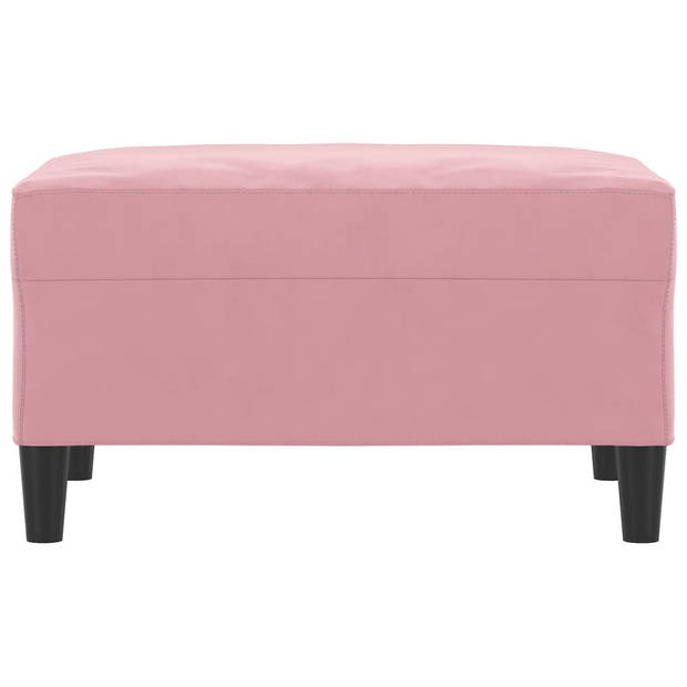 vidaXL Voetenbank 70x55x41 cm fluweel roze