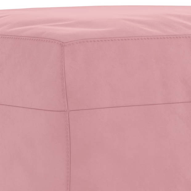 vidaXL Voetenbank 70x55x41 cm fluweel roze