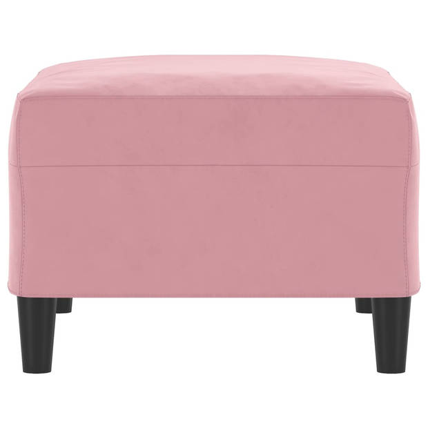 vidaXL Voetenbank 70x55x41 cm fluweel roze