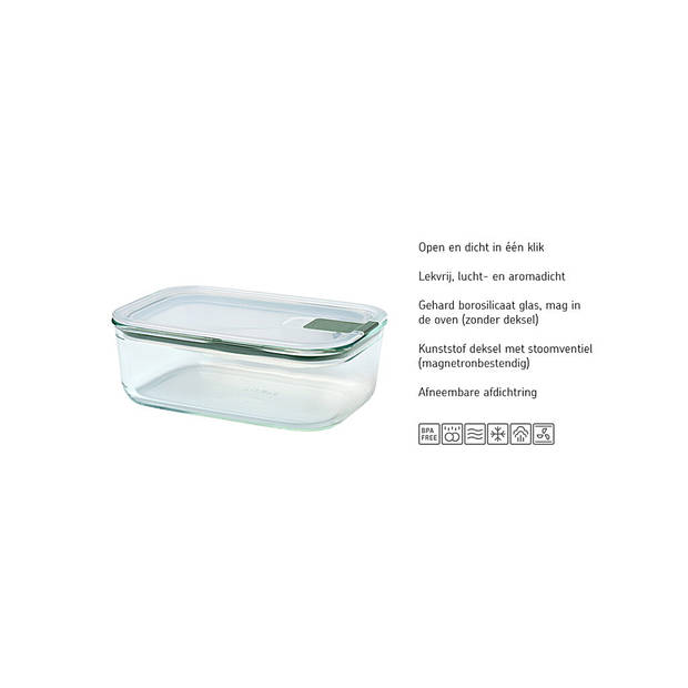 Set glas vershouddoos Easyclip 3-delig (2x700+1500) - Nordic sage