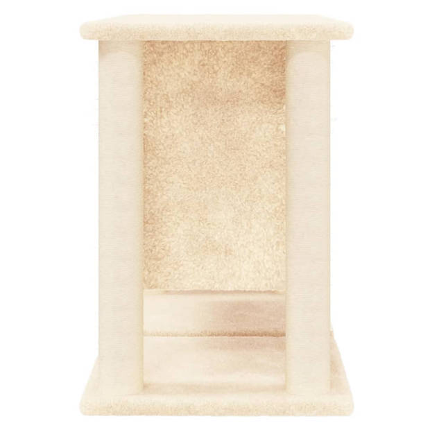 vidaXL Kattenmeubel met sisal krabpalen 50 cm crèmekleurig