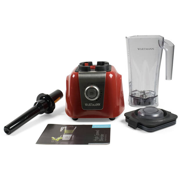 Wartmann Blender - 1250 W - rood - 2 liter