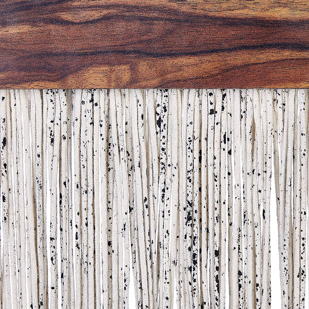 Beliani ZIKIRIA - Wanddecoratie-Donkere houtkleur-Populierhout