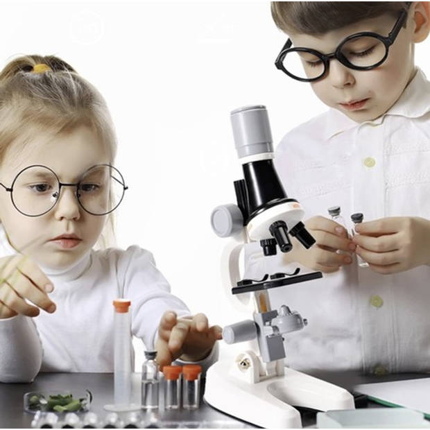 Educatieve microscoop voor kinderen LED Verlichting - Leerzaam wetenschappelijk kinder speelgoed
