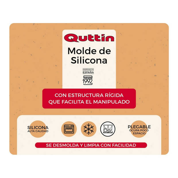 Oven Mould Quttin Siliconen Stug Cupcake (31,6 x 19,5 x 4,2 cm)