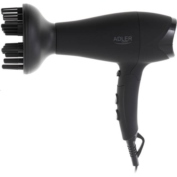 Adler AD 2267 Föhn - rubberen behuizing - 2100W + diffuser