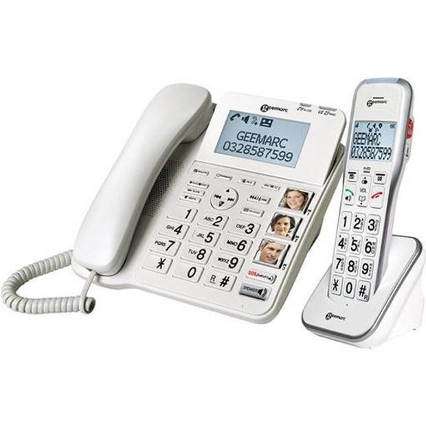 GEEMARC DECT TEL.AMPLIDECT - slechthorende - ouderen telefoon - duidelijk in gebruik - 595 FOTO DUO