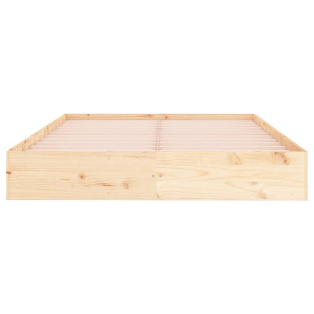 vidaXL Bedframe zonder matras massief hout 120x200 cm