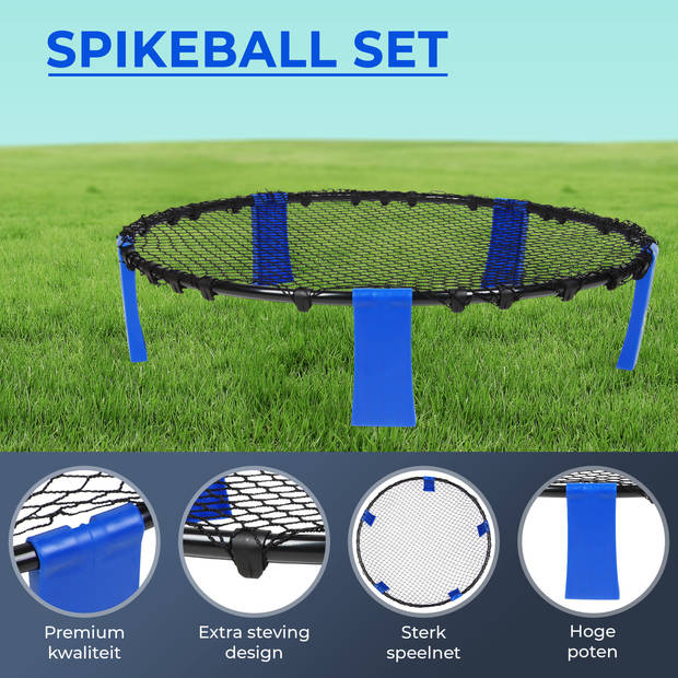 Niceey Spikeball set - Roundball - Blauw