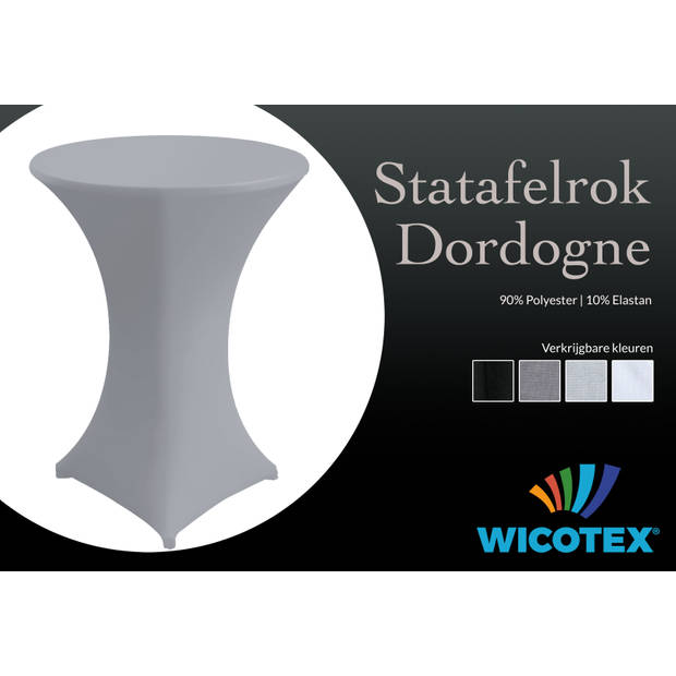 Wicotex Statafelrok-Statafelhoes 80x110cm grijs