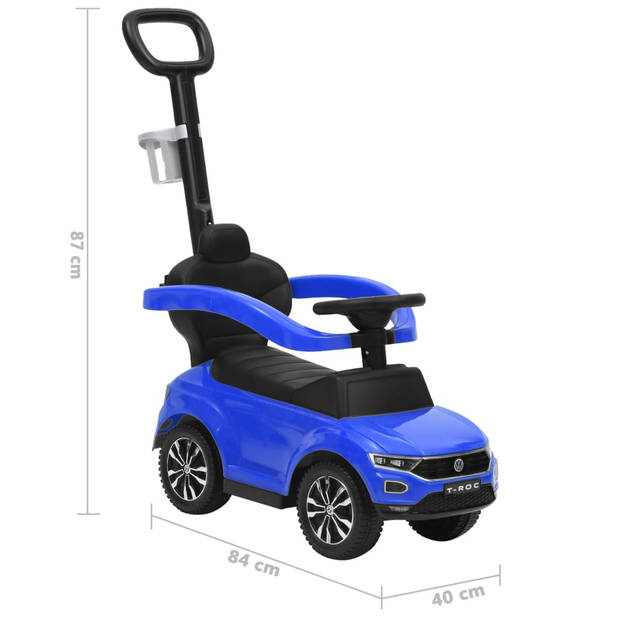 vidaXL Loopauto Volkswagen T-Roc blauw