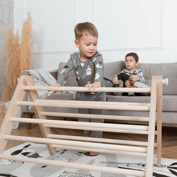 Ette Tete Sipitri klimrek van hout met glijbaan Indoor Klimrek voor kinderen
