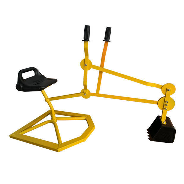 AXI Justin Graafmachine voor in de zandbak in geel & zwart Speelgoed van metaal voor peuters