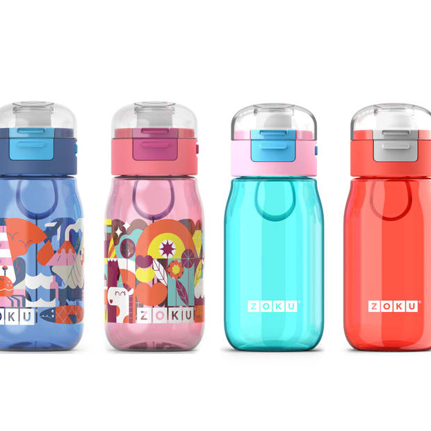 Zoku - Drinkbeker Kids Flip 475 ml - Kunststof - Rood