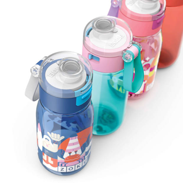 Zoku - Drinkbeker Kids Flip 475 ml - Kunststof - Blauw