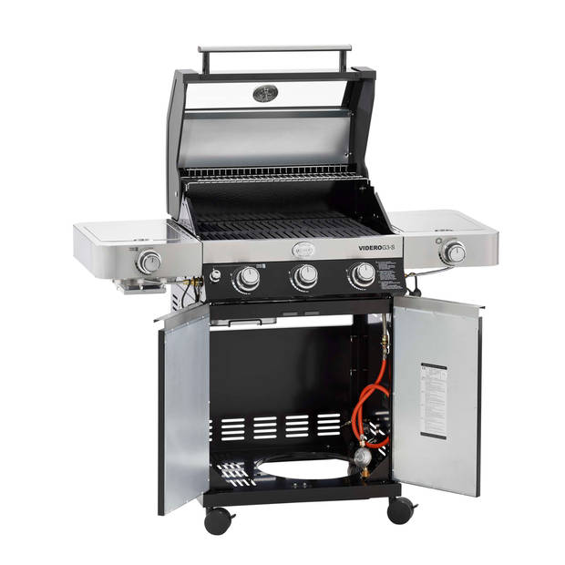 Rösle Barbecue - Barbecue Gas Videro G3-S Vario 30 mbar - Roestvast Staal - Zwart