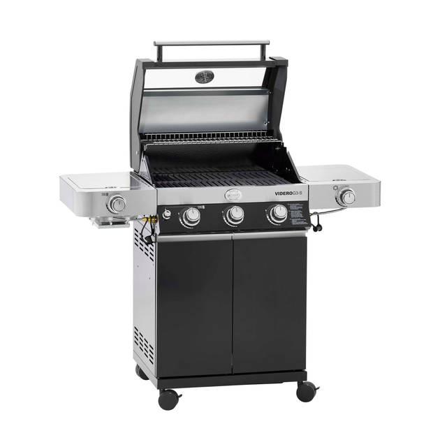 Rösle Barbecue - Barbecue Gas Videro G3-S Vario 30 mbar - Roestvast Staal - Zwart