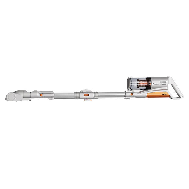 TurboTronic CV11 Steelstofzuiger met flexibele Arm en Handstofzuiger Draadloos - Oranje/Zilver