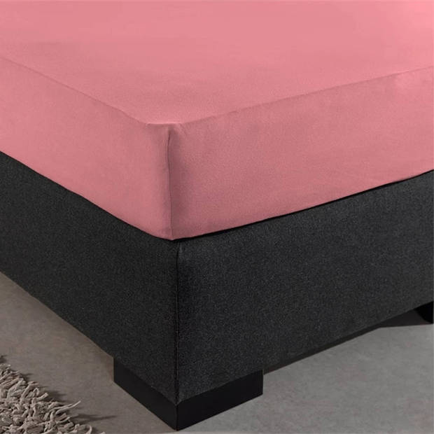 Zavelo Double Jersey Hoeslaken Roze-2-persoons (140x200 cm)